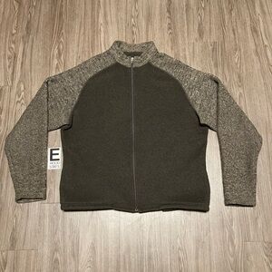 Kuhl Alfpaca Fleece Brown Mens Size XL Full Zip Up Jacket